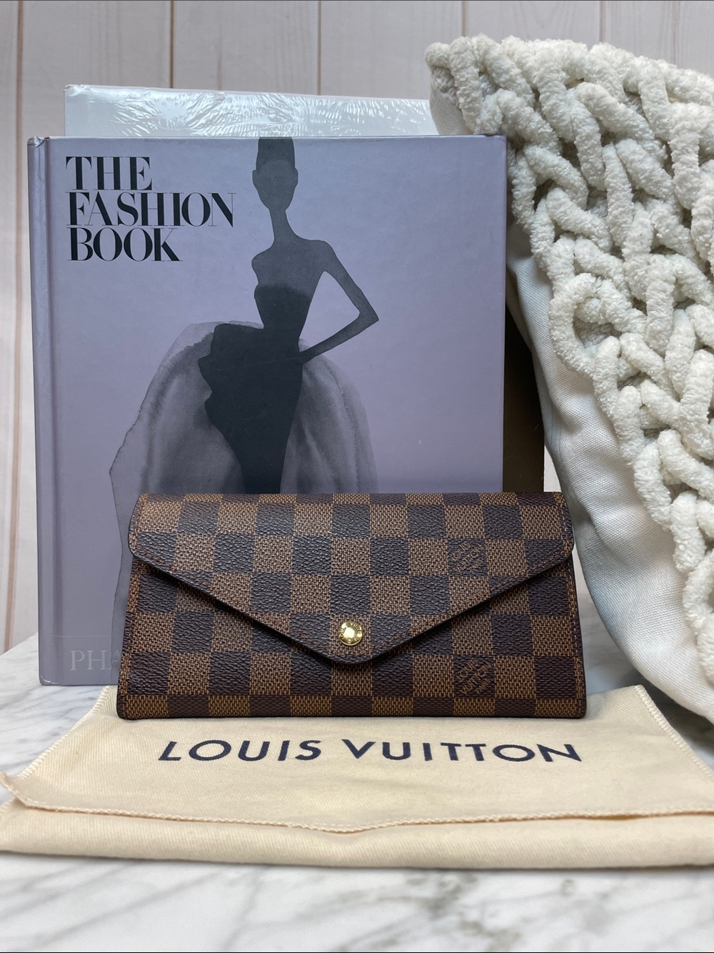 Louis Vuitton Damier Ebene Sarah Wallet